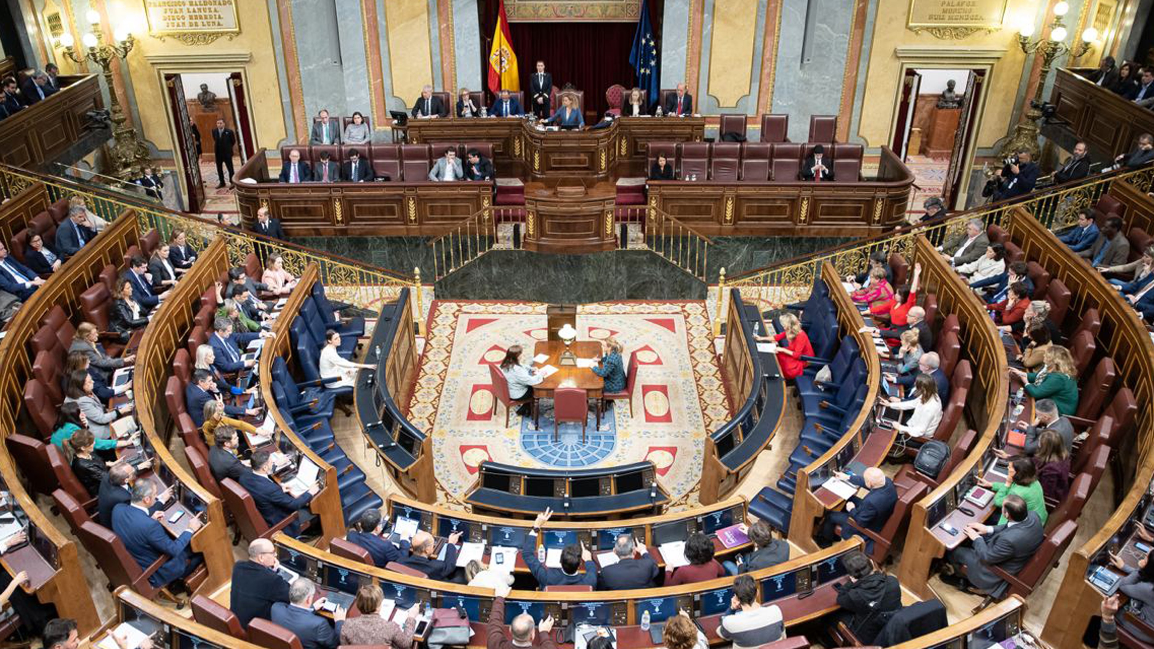 El Congreso de los Diputados, durante la sesión plenaria del 22 de diciembre de 2022 en la que se debatieron las enmiendas del Senado al Proyecto de Ley del Deporte