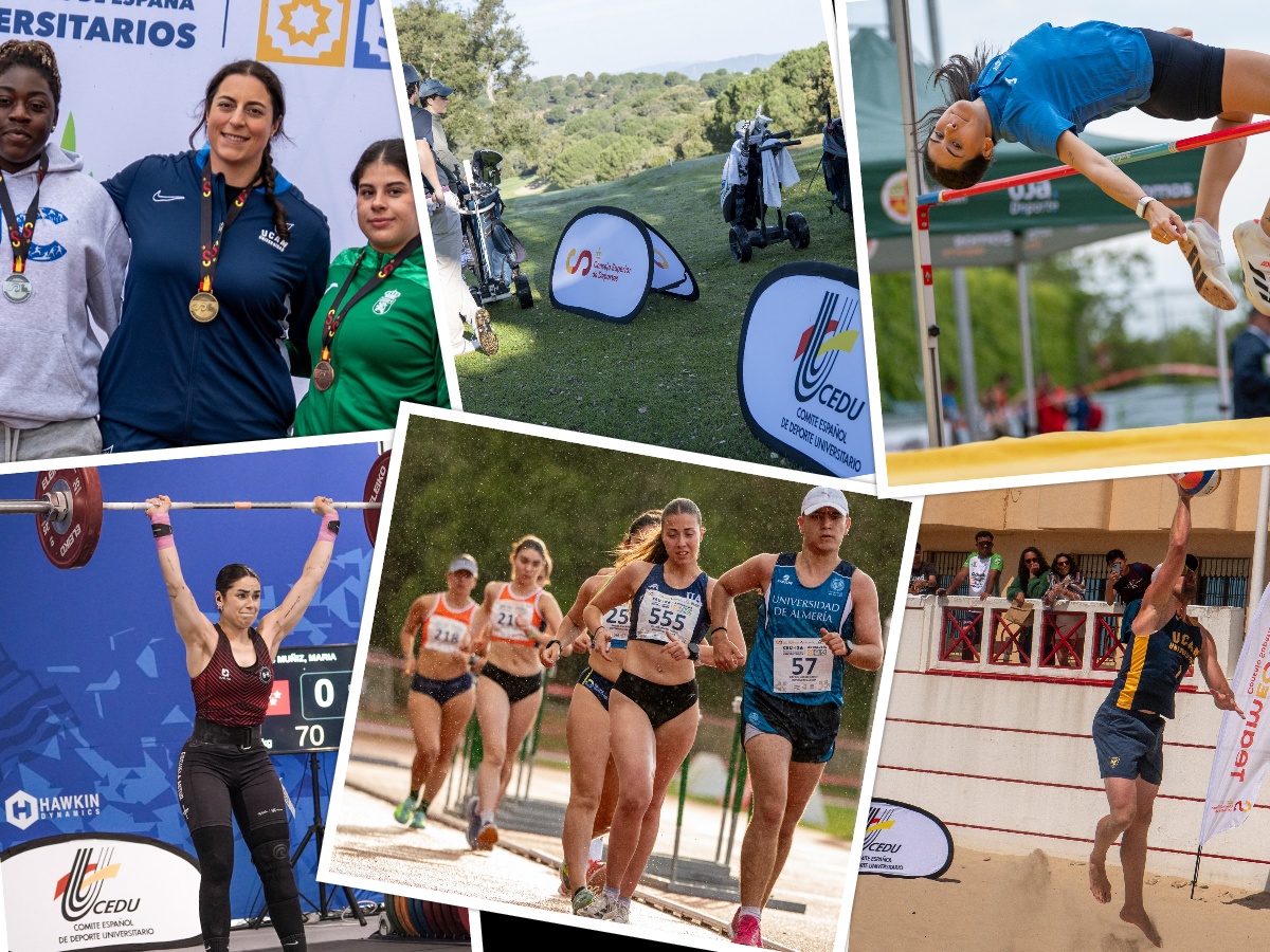 Collage deporte universitario