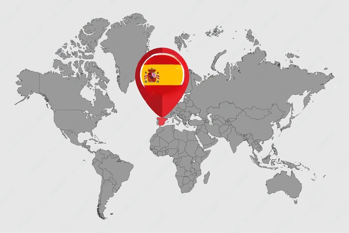Imagen de España mapa mundi
