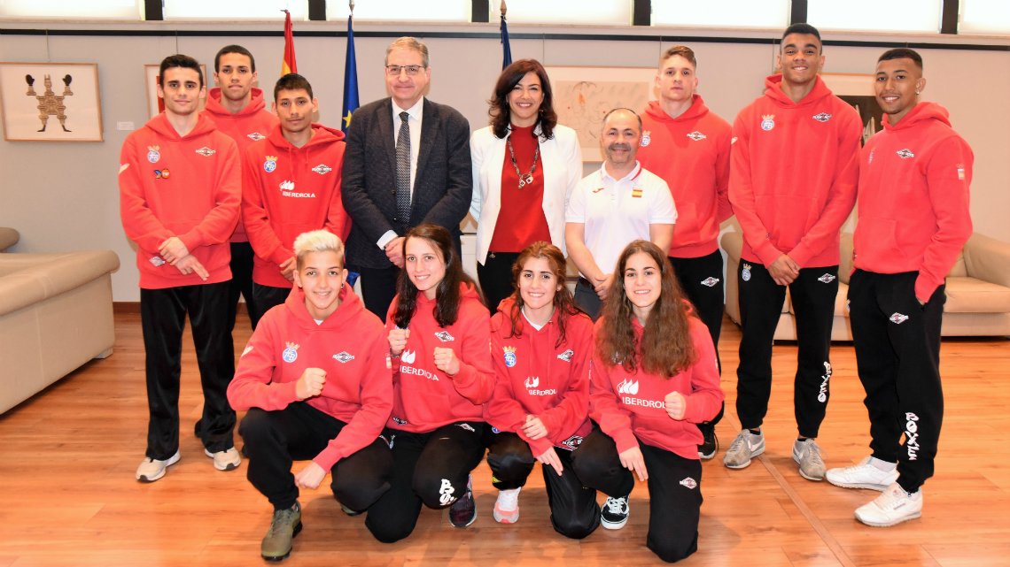 Despedida del equipo de boxeo al Europeo Sub22