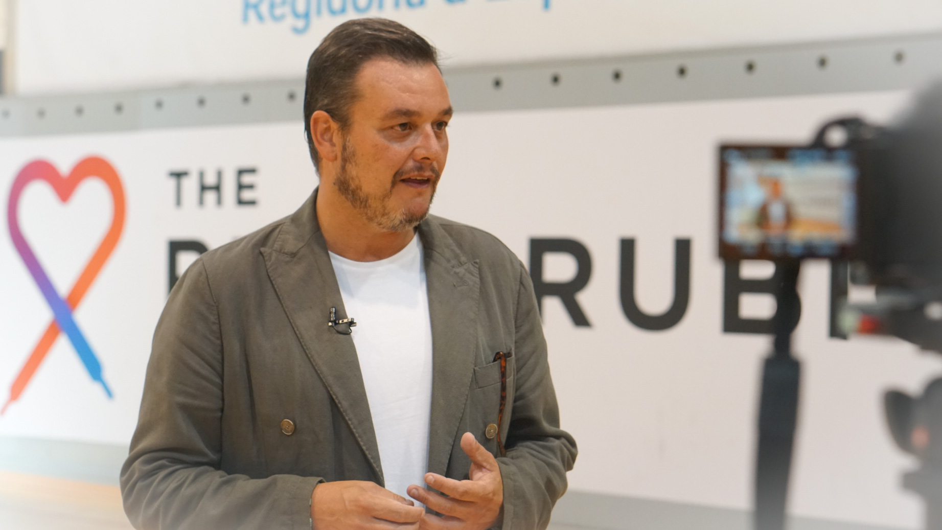 Víctor Francos, presidente del CSD, en la Ricky Rubio Foundation