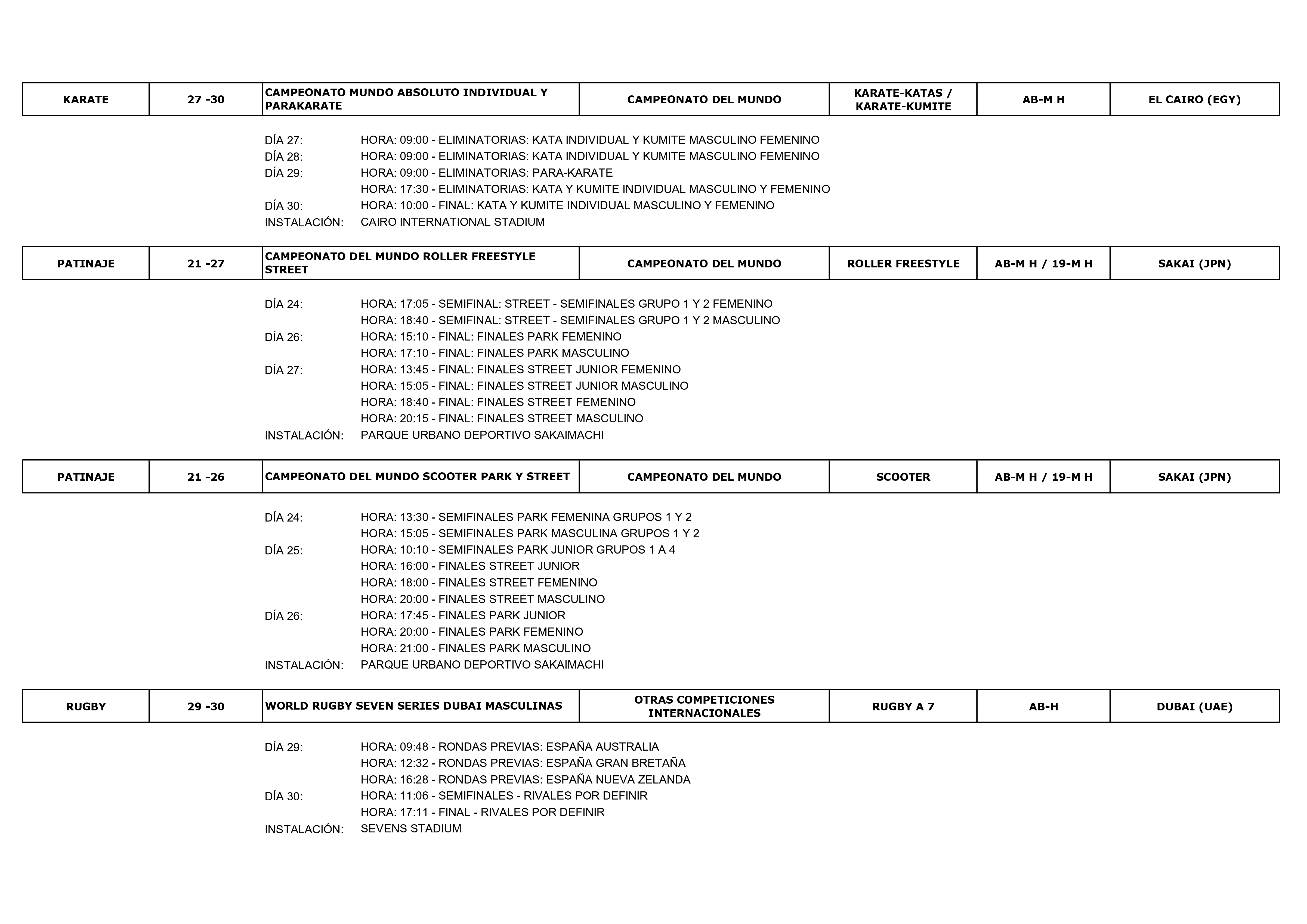 Imagen con el Calendario deportivo del 24 al 30 de Noviembre_05