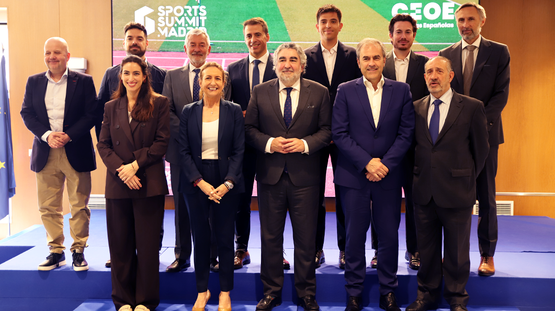 Presentación de Sports Summit Madrid 2026 en la CEOE
