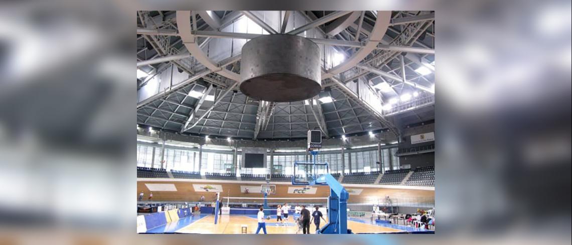 Pista interior sostre Centre Especialitzat d'Alt Rendiment de Ciclisme, a Palma de Mallorca (Balears)