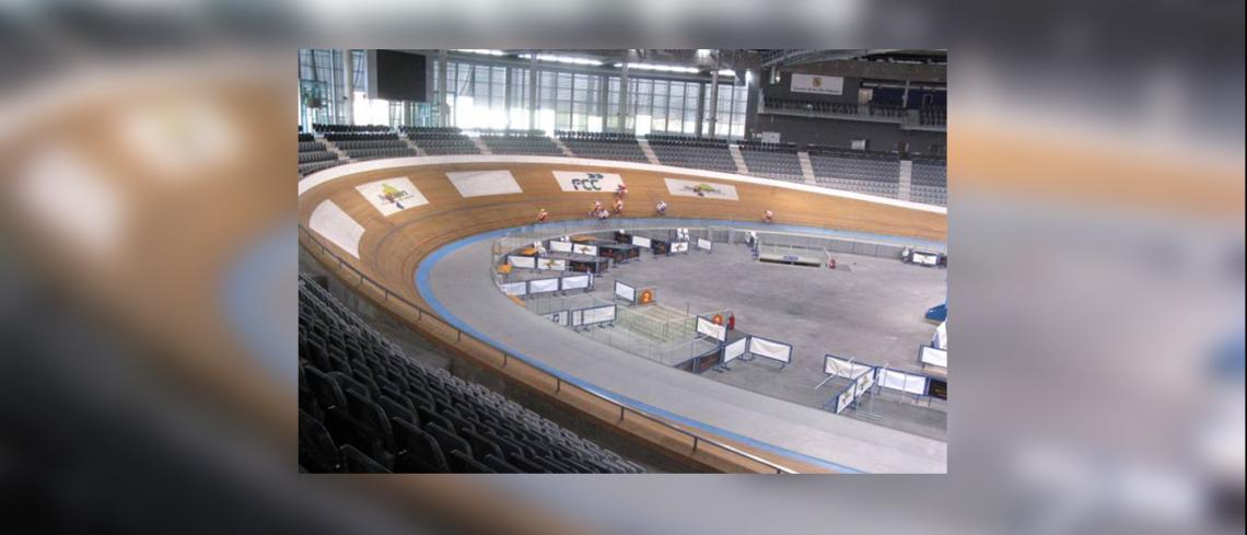 Pista interior lateral Centre Especialitzat d'Alt Rendiment de Ciclisme, a Palma de Mallorca (Balears)