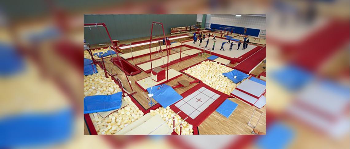 Artistic gymnastics track of High Performance centre of Majorca's Cugat Vallés (Barcelona)