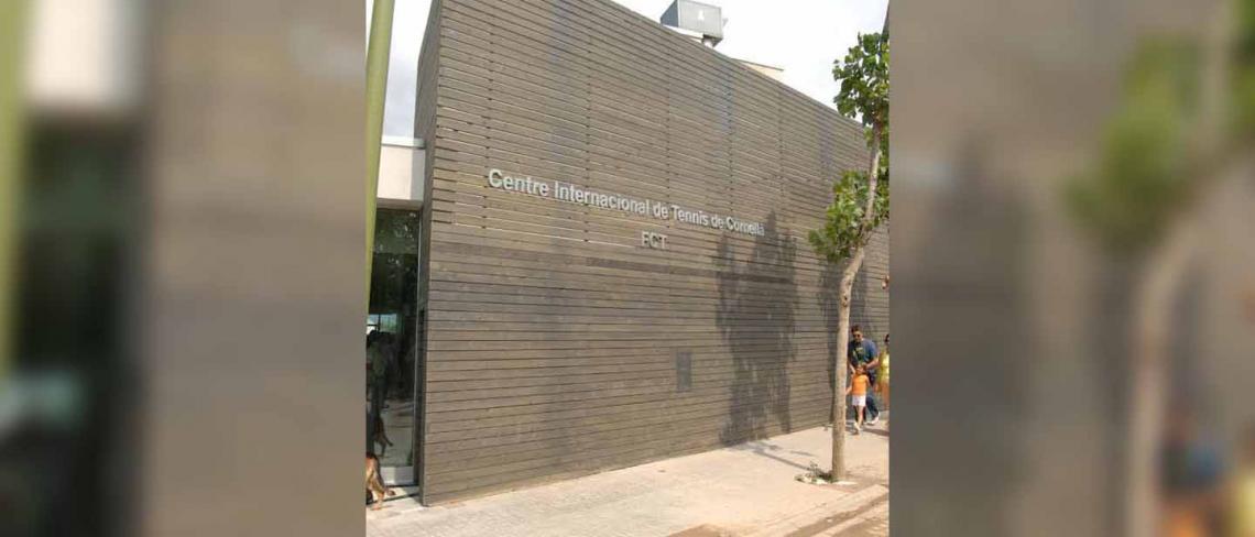 CETD façade of tennis - Specialized Centre for technicization tennis Sporting Cornellá of Llobregat, Barcelona (Catalonia)