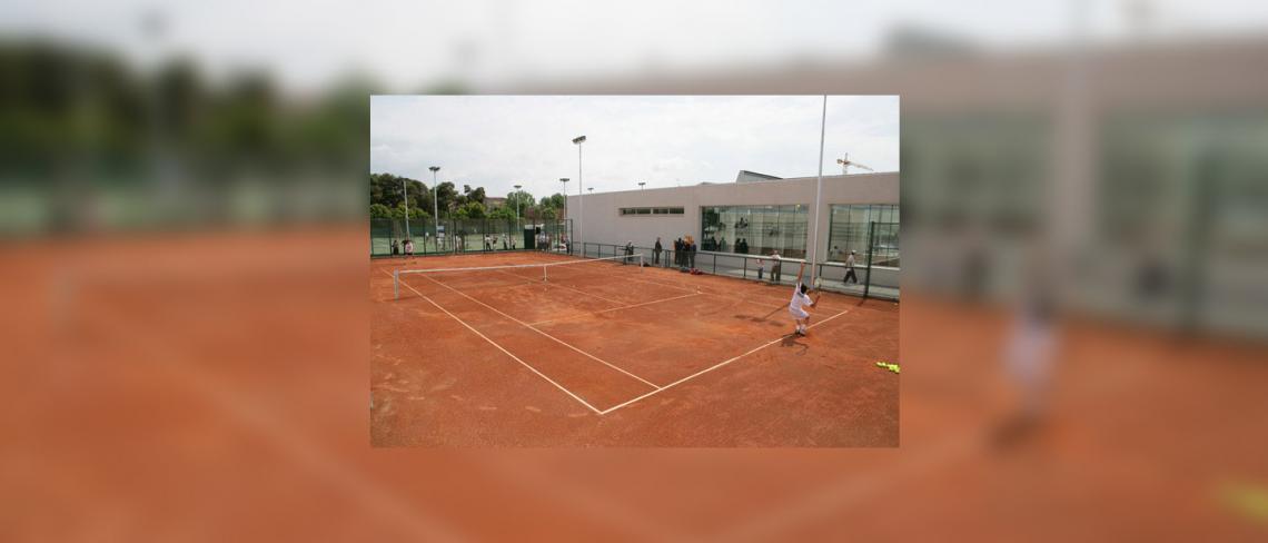Another view of track central - Specialized Centre for technicization tennis Sporting Cornellá of Llobregat, Barcelona (Catalonia)