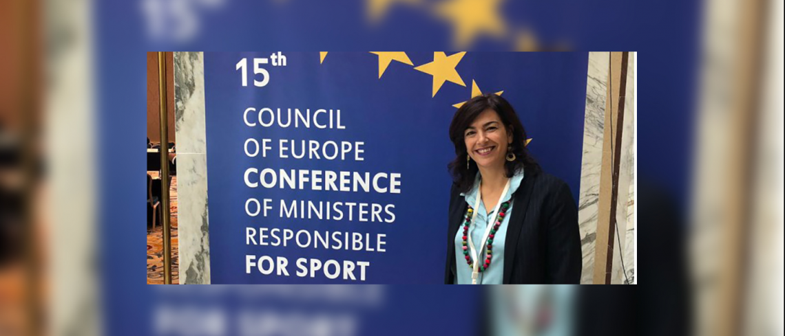 María José Rienda interviene en la 15º Conferencia Europea de ministros del Deporte del Consejo de Europa que se está celebrando en Tbilisi (Georgia)