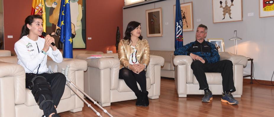 Mª José Rienda eta Carolina Marín: Zure “hobetzeko grina, ahalegina, eta adierazi zuen gorenera eramango zuen berriro ”