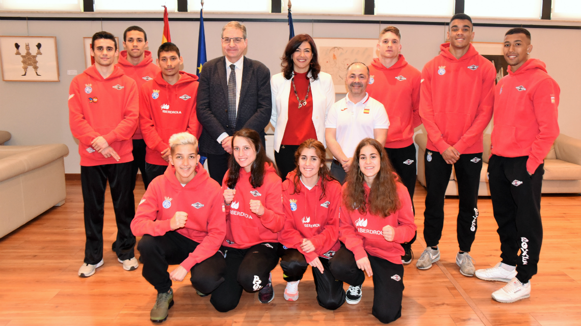 Despedida del equipo de boxeo al Europeo Sub22