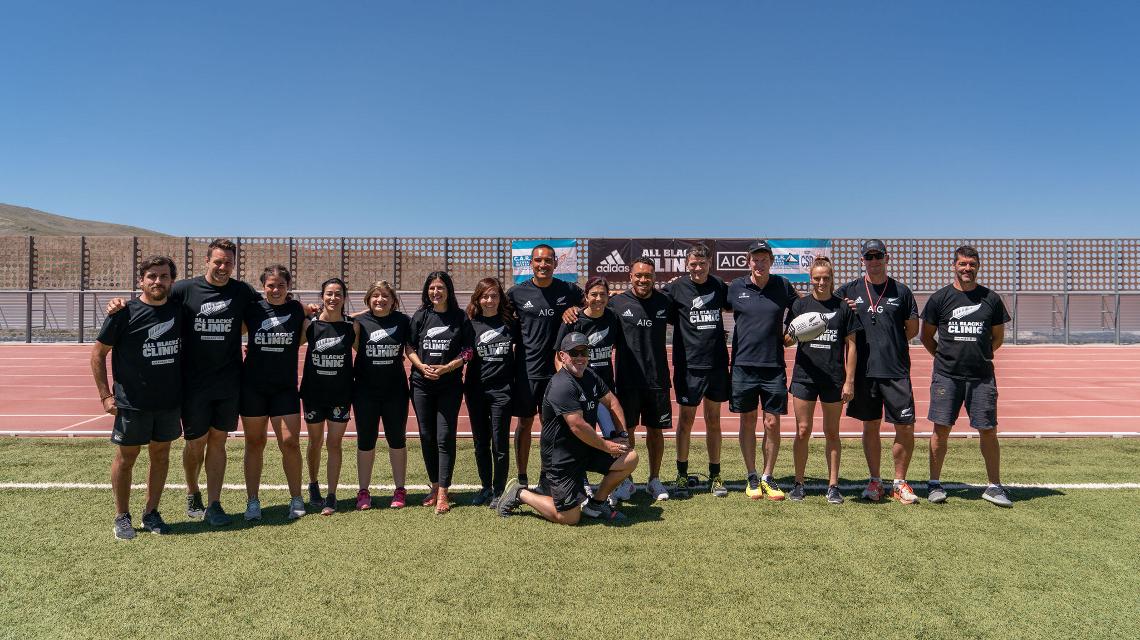 Rienda con los All Blacks