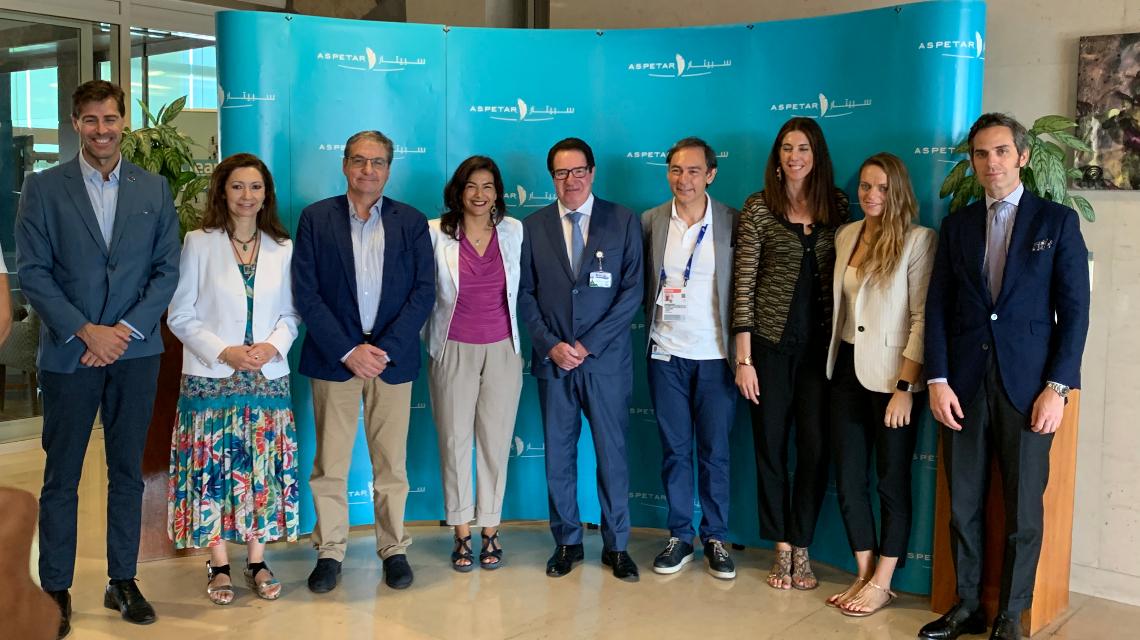 Rienda visita el Hospital Aspetar de Catar