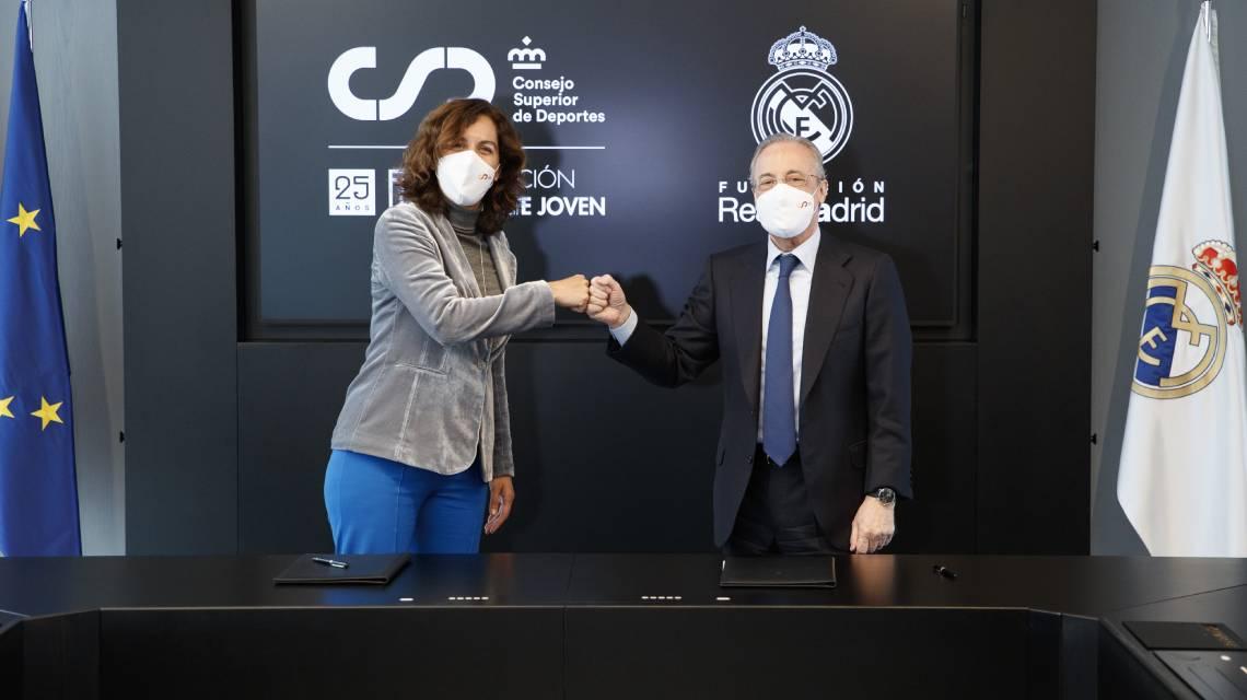 Irene Lozano e Florentino Pérez