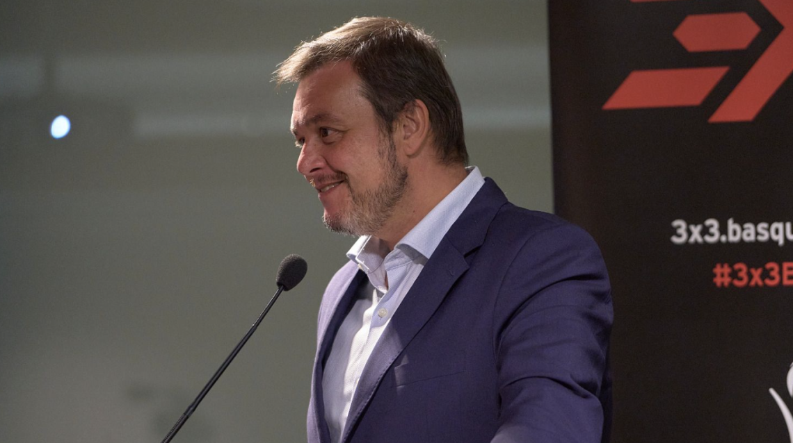 Víctor Francos attends the submission of the tournament 3x3 URBAN FEST Copa Centenary