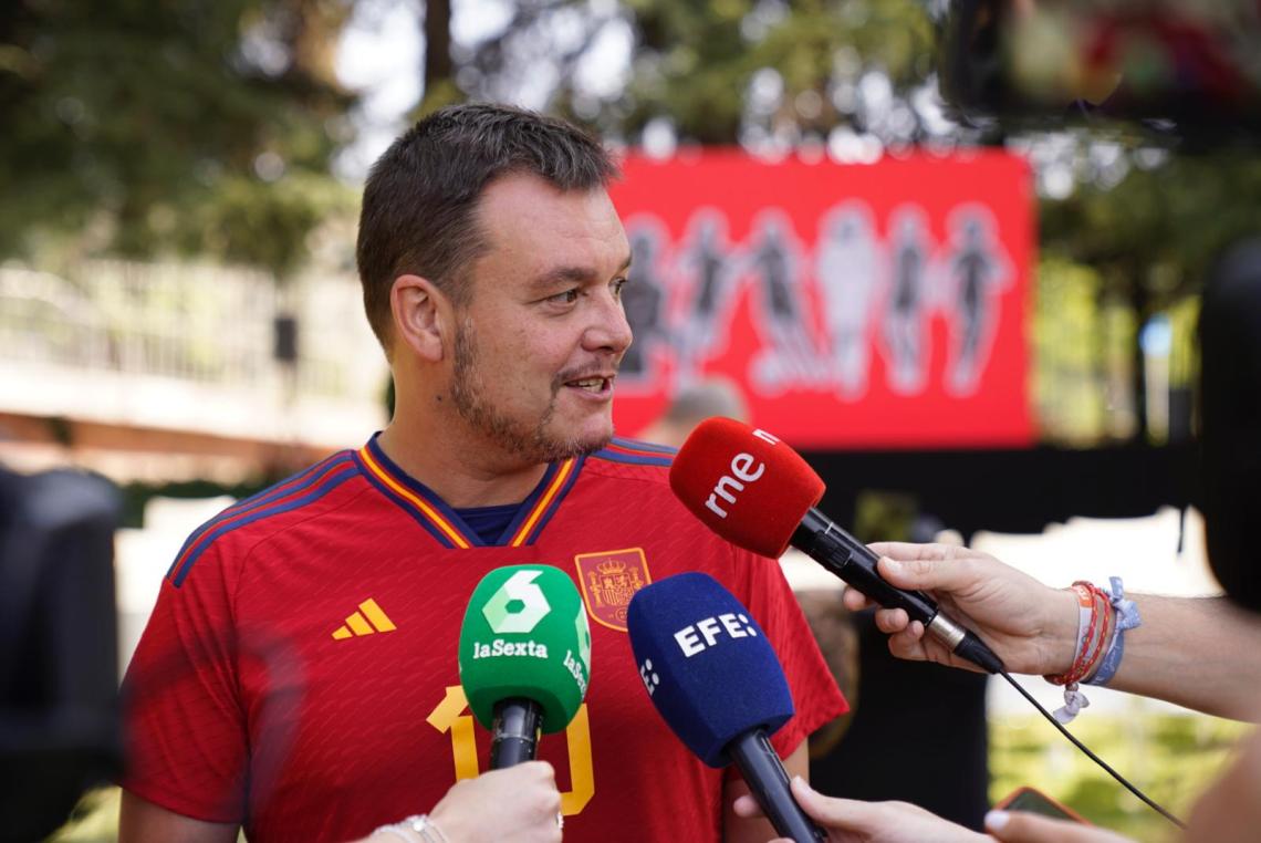 Acto de apoyo a la selección femenina