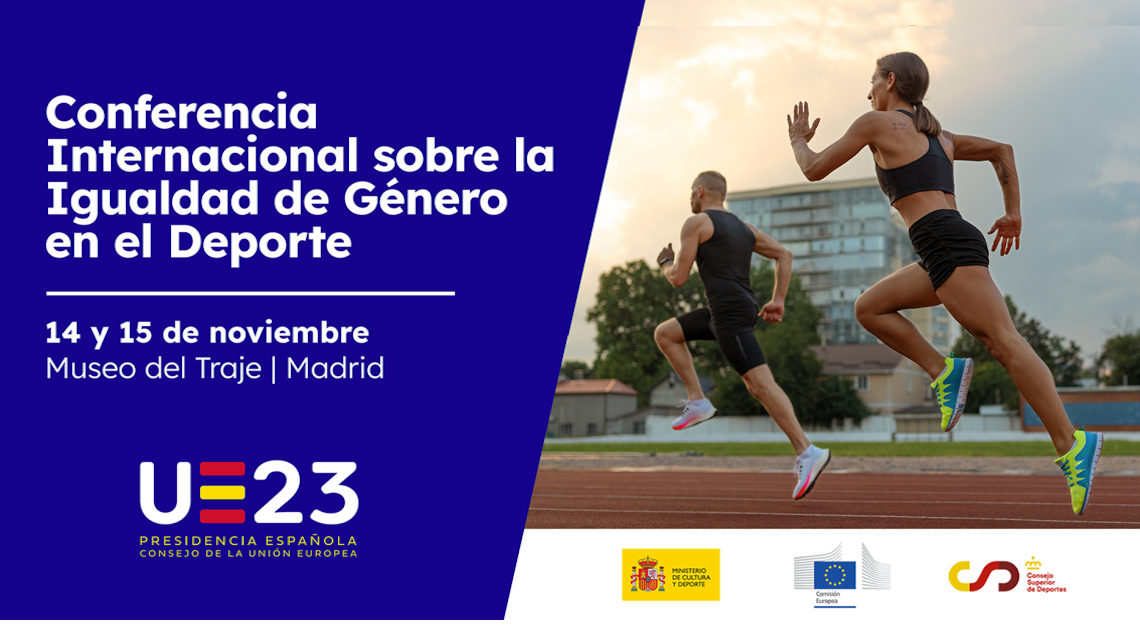 Cartell anunciador de la Conferència Internacional sobre la Igualtat de Gènere en l'Esport