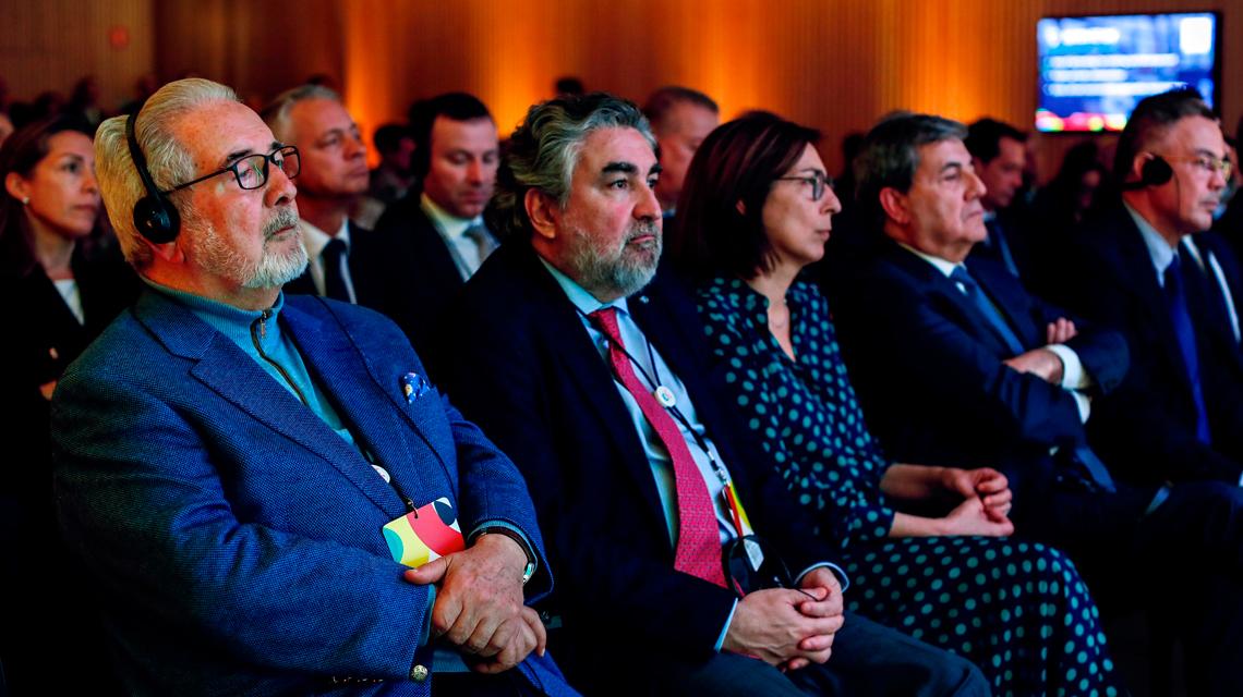 José Manuel Rodríguez Uribes, na presentación da imaxe visual da candidatura do Mundial 2030