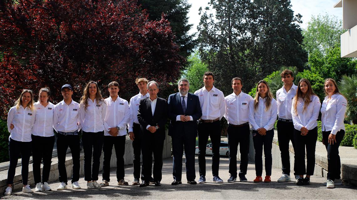 Presentació de l'equip nacional de vela en el CSD