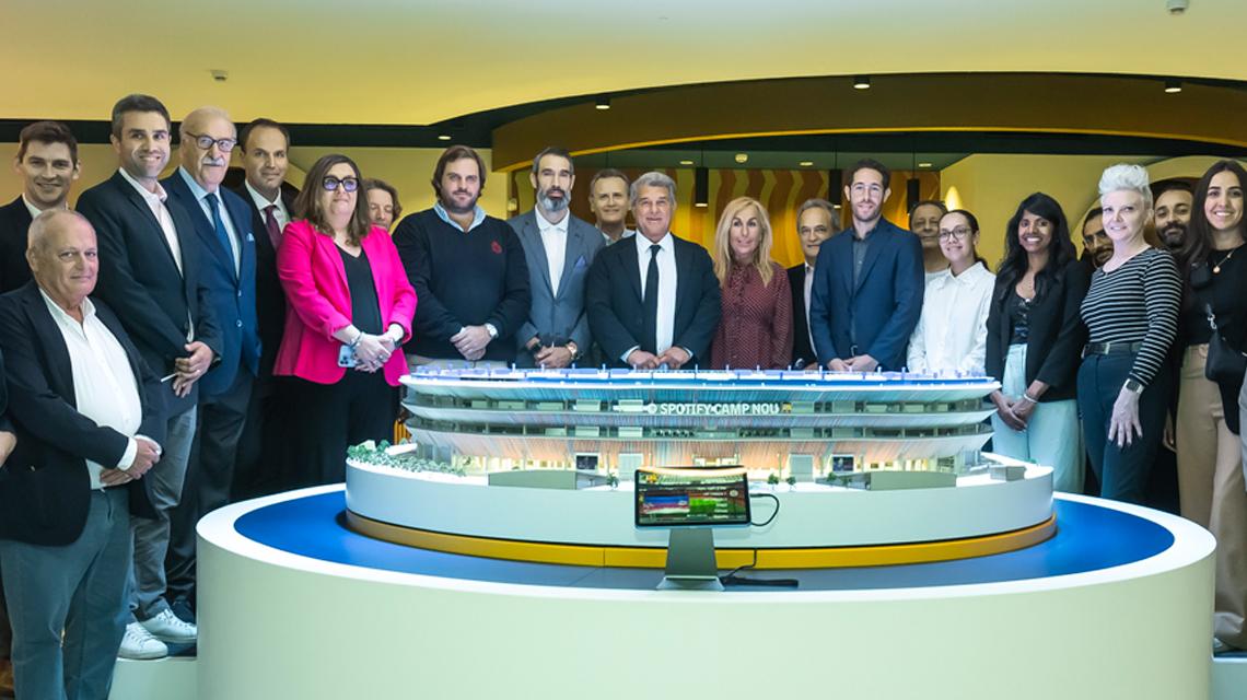 Visita Candidatura Mundial Spotify Camp Nou