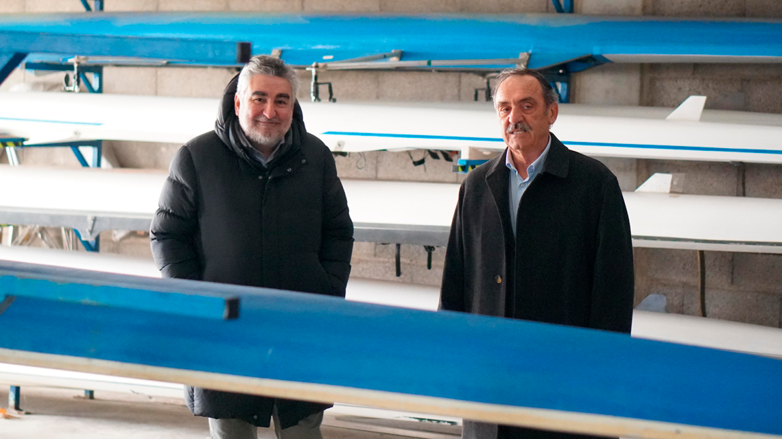 O presidente do CSD e o presidente do CN Helios de Zaragoza