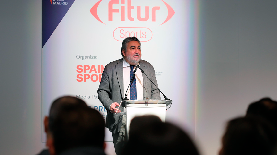 CSDko presidentea, José Manuel Rodríguez Uribes, Fitur Sports-en izan zen bitartean