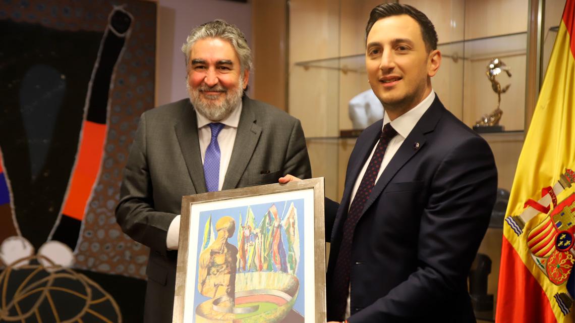 Rodríguez Uribes se reúne con el Comisario Europeo de Deporte, Glenn Micaleff
