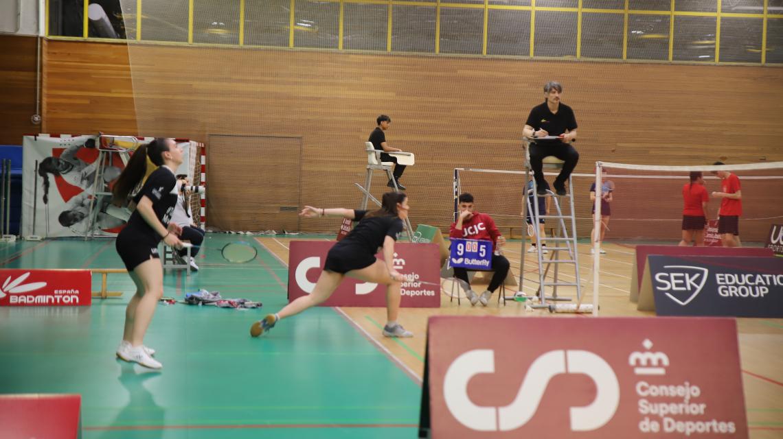 Partido de bádminton de los Campeonatos Universitarios