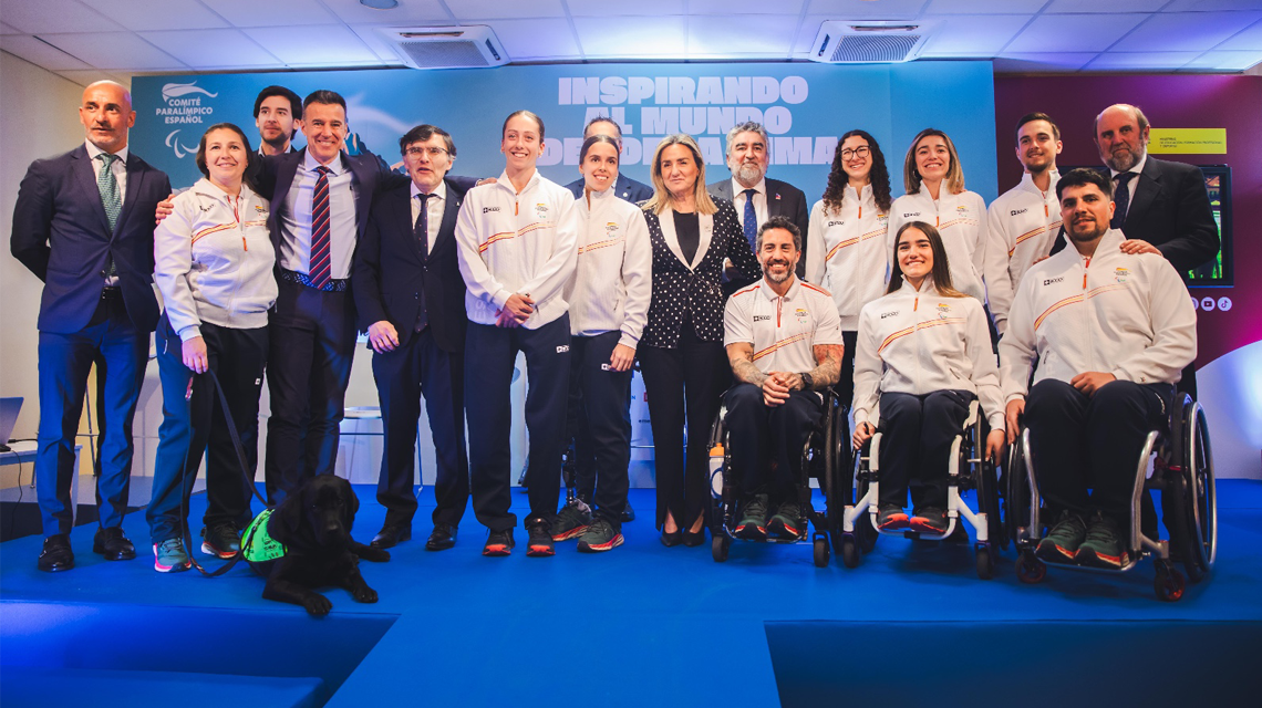Recepción del equipo español paralímpico que ha competido en los Juegos de Invierno de Milán-Cortina en el Consejo Superior de Deportes