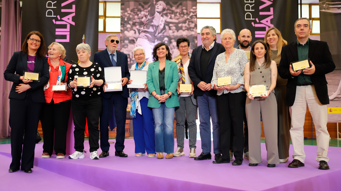 Premiados y homenajeados durante el acto de entrega de los Premios Lilí Álvarez 
