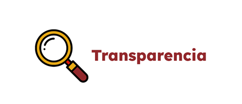 Unha lupa en liña coa palabra Transparencia