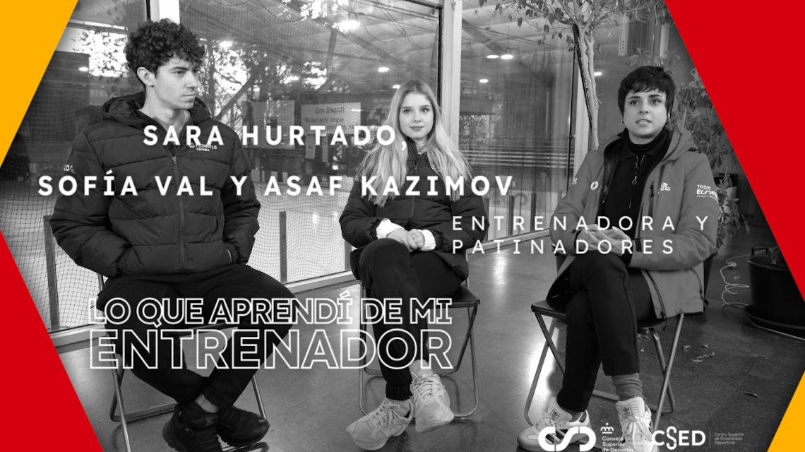 Asaf Kazimov (i) Sofía Val (c), Sara Hurtado (d)