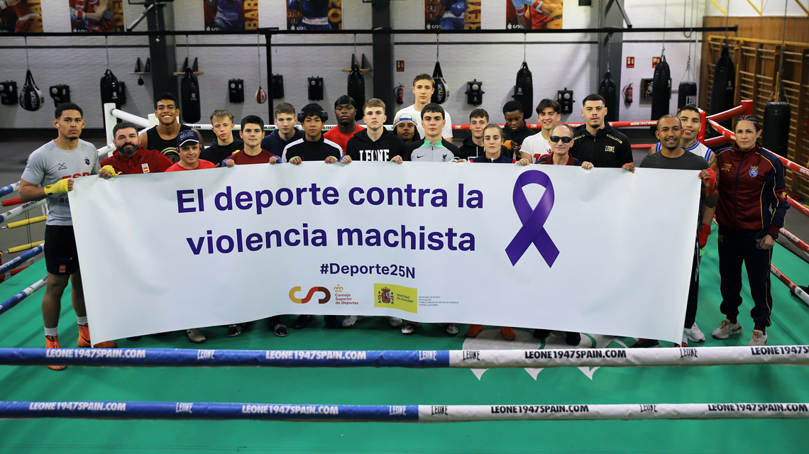 Deportistas do CAR de Madrid súmanse á campaña 'O deporte contra a violencia machista'