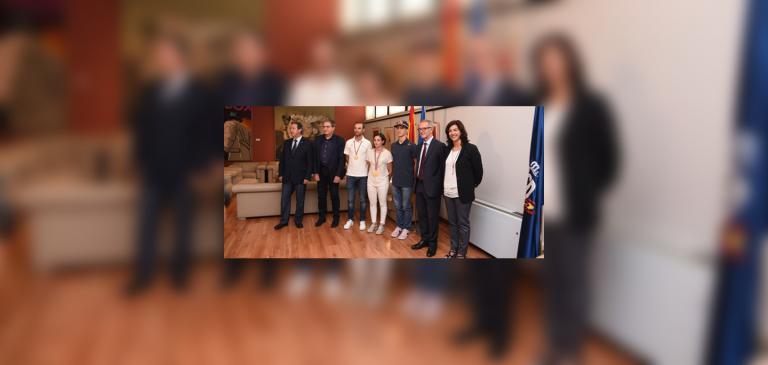 José Guirao rep a Alejandro Valverde, Ana Carrasco i Jorge Prado en el CSD