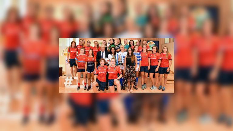 María José Regna presenta la Lliga Iberdrola de Rugbi Femení en el CSD