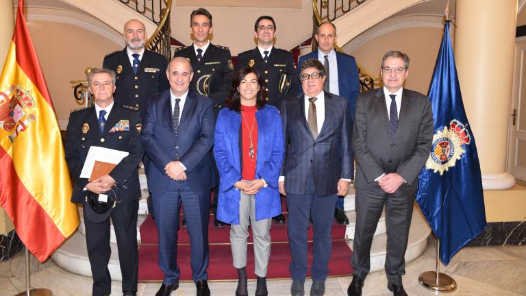 Reunió de la presidenta del CSD amb el director general de Policia Nacional, Francisco Pardo