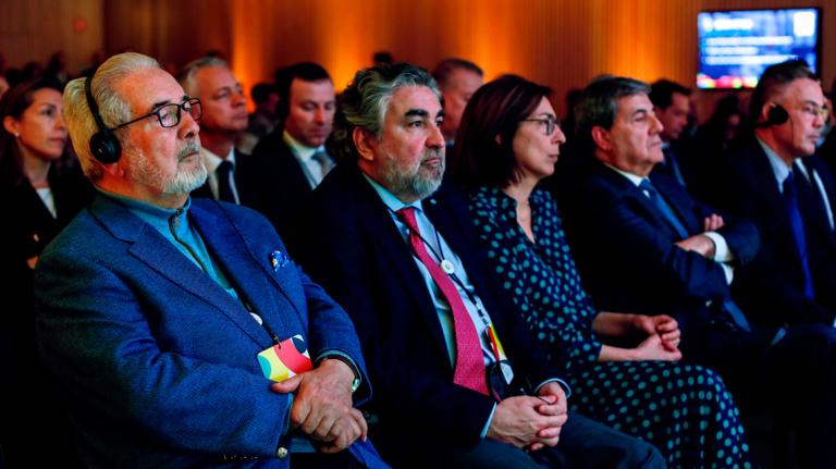 José Manuel Rodríguez Uribes, en la presentació de la imatge visual de la candidatura del Mundial 2030