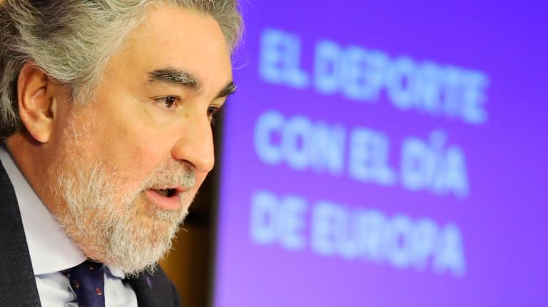 Rodríguez Uribes, en l'acte de presentació de les accions commemoratives del Dia d'Europa